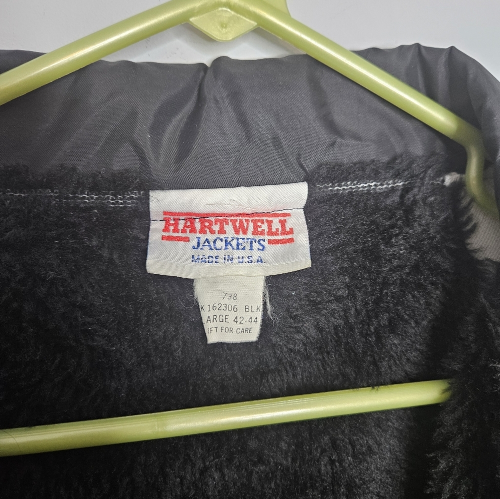 Vintage Hartwell Utility Windbreaker Black Jacket Men Sz Large - Picture 5 of 8
